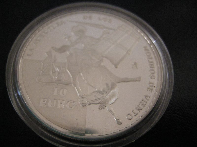 (afbeelding voor) 10 Euromunt Spanje 2005 Proof -Don Quichot-